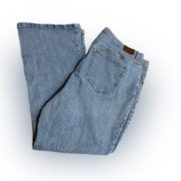 Lands' End Women's Classic Fit Straight Leg Jeans - Blue - Picture 2 of 4